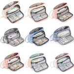 Angoo Large Capacity Pencil Case Cute Canvas Stationery Bag - Image 7