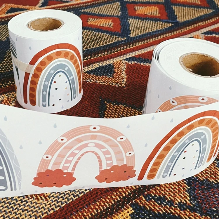 TBD0590632301_B2.webp CM2107018 Border Sticker Blackboard Rainbow Sticker Bohemian Sticker - Image 3