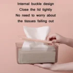 Household Living Room Transparent Tissue Storage Box - Image 4