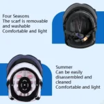 BYB X-866 Adult Electric Motorcycle Helmet Men And Women Universal Hard Hat - Image 3