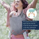 Baby Carrier Double Shoulder Front Holding Baby Carrier Portable Baby X Carrying Bag,Size: - Image 2