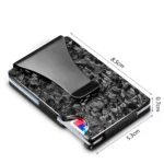 New Bring  Metal Card Holder Men Ultra-Thin Anti-Theft Compact Wallet Card Holder - Image 2