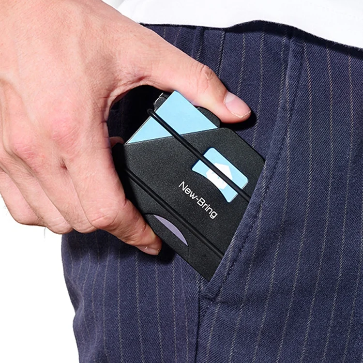 TBD0591242201_B5.webp New Bring Metal Card Holder Anti-Demagnetization Anti-Theft Brush Anti-RFID Card Holder Ultra-Thin Card Holder Men Wallet - Image 6