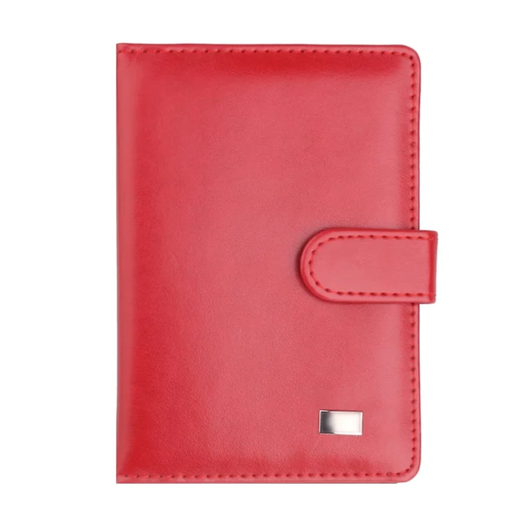 Covc1002 Bank Card Passport Card Holder With Buckle Clip PU Document Protection Card Holder