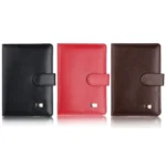 Covc1002 Bank Card Passport Card Holder With Buckle Clip PU Document Protection Card Holder - Image 2