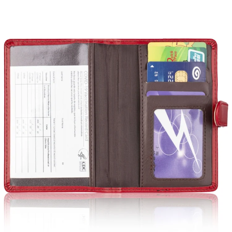 TBD0591244801_B3.webp Covc1002 Bank Card Passport Card Holder With Buckle Clip PU Document Protection Card Holder - Image 4