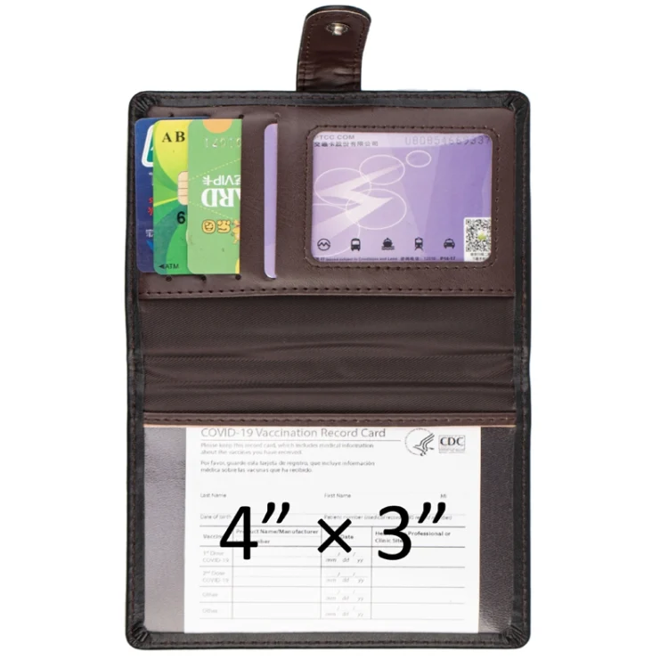 TBD0591244801_B5.webp Covc1002 Bank Card Passport Card Holder With Buckle Clip PU Document Protection Card Holder - Image 6
