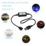2 PCS JS-082 5V-24V Bluetooth Mobile Phone APP Intelligent Adjustment Light Controller - Image 4