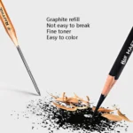 12pcs /Box Marco 7001 Sketch Pencil Children Original Wooden Word Learning Stationery Art Calligraphy Drawing Pencil - Image 4