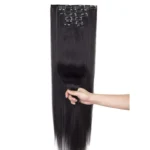 6 In 1 60cm Card Hair Extension Piece 16 Card Long Straight Hair Wig Piece - Image 4