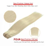 6 In 1 60cm Card Hair Extension Piece 16 Card Long Straight Hair Wig Piece - Image 5