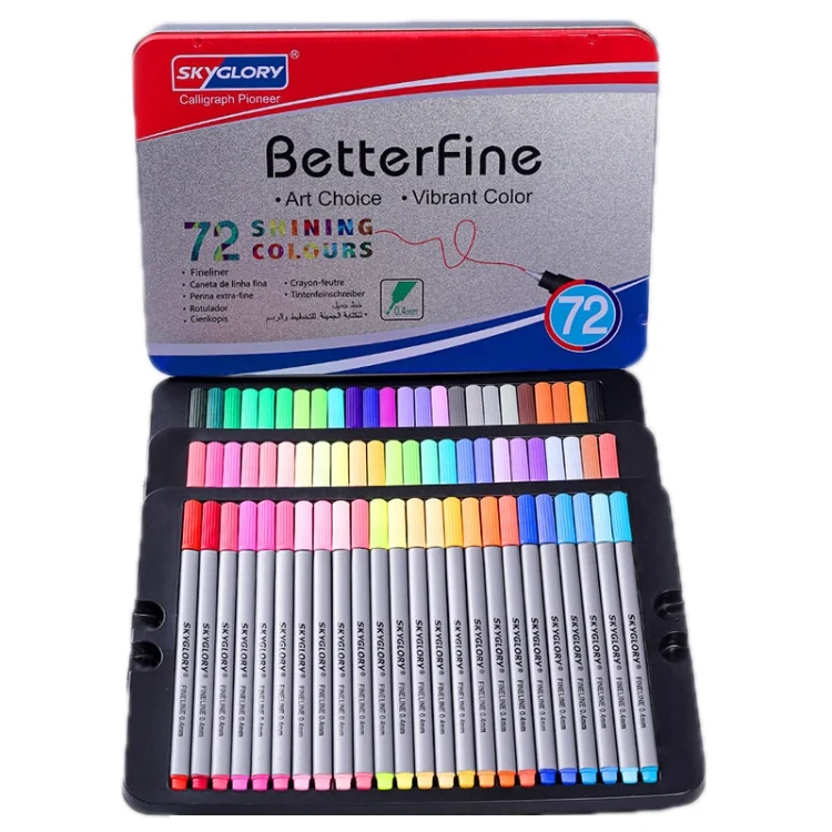 Skyglory Student Art Watercolor Painting Hook Line Pen Set,Specification: