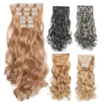 6 in 1 Wig Piece Long Curly Hair Wig Extension Piece - Image 3