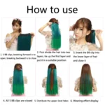 6 in 1 Wig Piece Long Curly Hair Wig Extension Piece - Image 4