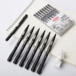NORA 2 Packs Fine Art Drawing Hook Line Pen Engineering Drawing Comic Stroke Pen - Image 2