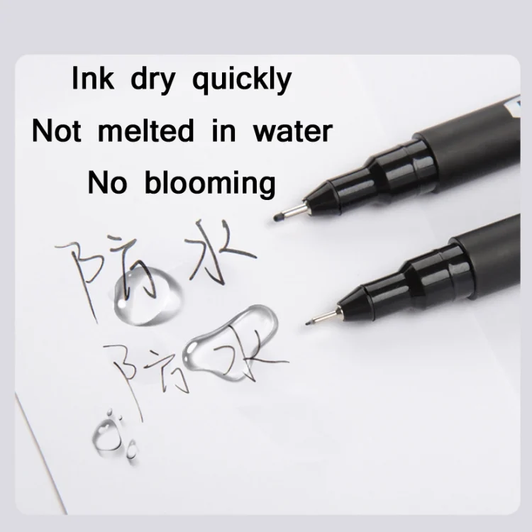 TBD05916403_3.webp NORA 2 Packs Fine Art Drawing Hook Line Pen Engineering Drawing Comic Stroke Pen - Image 4