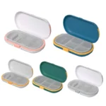 HW073 Portable Cut Medicine Large-capacity Pill Box Compartment Sealed Small Pill Box - Image 2