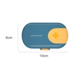 HW073 Portable Cut Medicine Large-capacity Pill Box Compartment Sealed Small Pill Box - Image 3