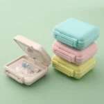 JS0018 Wheat Portable Sealed Pill Box with 6 Compartments For Pill Health Care Box - Image 7