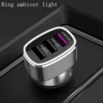 Three USB Ports Car Fast Charging Charger For Huawei/For OPPO/VIVO/OnePlus And Other Flash Charging - Image 3