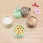 3 Layer Frog Style Portable Baby Food Storage Box Cartoon Milk Powder Box - Image 7