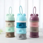 3 Layer Frog Style Portable Baby Food Storage Box Cartoon Milk Powder Box - Image 8