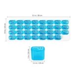 S-015 31 Grid Keyboard Type Plastic Pill Box - Image 3