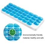 S-015 31 Grid Keyboard Type Plastic Pill Box - Image 6