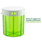 S-052 Round Transparent Plastic Pill Box Storage Box - Image 2