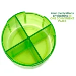 S-052 Round Transparent Plastic Pill Box Storage Box - Image 3