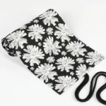 12 Holes Snowflake Print Handmade Canvas Pen Curtain  Large Capacity Roller Pen Bag Sketch Color Pencil Stationery Box - Image 3