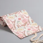 Tower Canvas Handmade Pen Curtain Roll Pen Bag Sketch Color Pencil Bag - Image 2