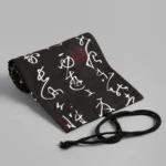 12 Holes Black Calligraphy Canvas Pen Curtain Sketch Color Pencil Bag - Image 2