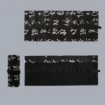12 Holes Black Calligraphy Canvas Pen Curtain Sketch Color Pencil Bag - Image 3