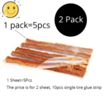 5 PCS Car Motorcycle Bike Tyre Repairing Rubber Strips Tyre Puncture Emergency Repair Strips Stiring Glue - Image 2