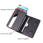 Automatic Cartridge Male Ladies Stainless Steel Credit Card Package RFID Business Card Box - Image 4