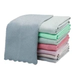 30 PCS Non-Marking And Easy-To-Dry Fish Scale Rags Kitchen Cleaning Towels, Random Color Delivery