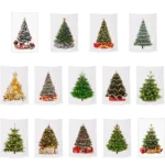 Rectangular Christmas Tree Peach Skin Tapestry Mural Christmas Decoration Tapestry - Image 2