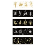 88988 Colorful Bronzing Washi Tape Starry Sky Hand Account Tape - Image 2