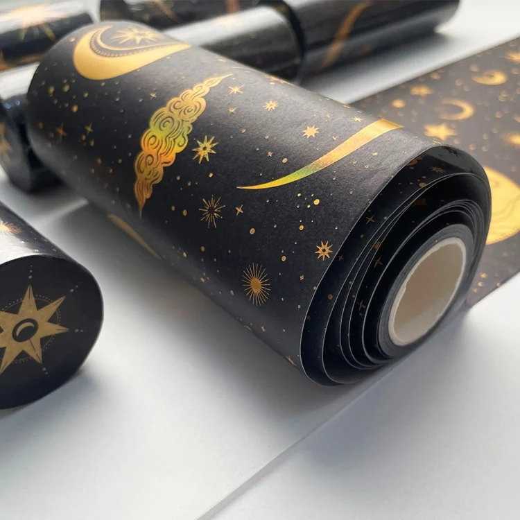 TBD0593188201_B4.webp 88988 Colorful Bronzing Washi Tape Starry Sky Hand Account Tape - Image 5