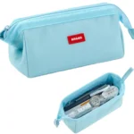 ANGOO Large-Capacity Student Stationery Bag Pure Color Simple Boat Shape Pencil Case - Image 6