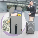 1062 Travel Passport Bag RFID Multi-Function Document Holder Hanging Neck Ticket Protective Case - Image 6