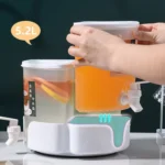 Three-Grid Rotating Cold Kettle Large-Capacity Compartments Fruit Teapot With Faucet Can Be Put In Refrigerator - Image 3