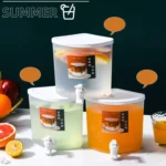 Three-Grid Rotating Cold Kettle Large-Capacity Compartments Fruit Teapot With Faucet Can Be Put In Refrigerator - Image 4