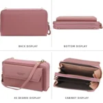 Baellerry Ladies Single Shoulder Messenger Bag Large Capacity Double Zipper Mobile Phone Bag - Image 6