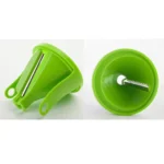 Kitchen Vegetable Cutter Multifunctional Three-In-One Vegetable Cutter Spiral Funnel Grater, Specification: 75x75x145mm - Image 3
