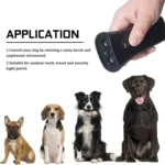 LED Flashlight Ultrasonic Dog Repeller Portable Dog Trainer - Image 3
