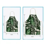 Christmas Plaid Series Cotton And Linen Apron Household Cleaning Overalls - Image 3