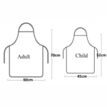 Christmas Linen Printed Apron Christmas Gift Adult Children Parent-Child Overalls - Image 3
