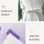 Christmas Linen Printed Apron Christmas Gift Adult Children Parent-Child Overalls - Image 5